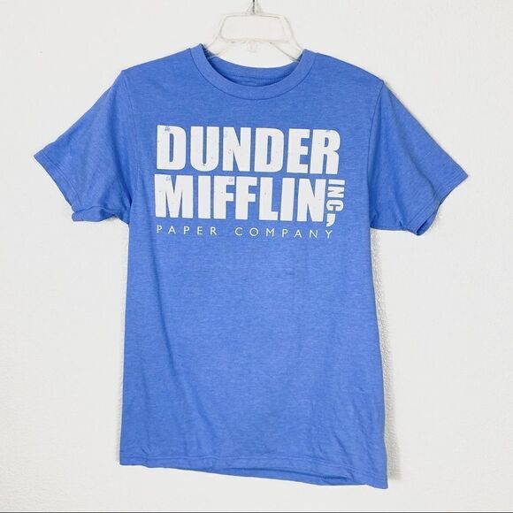The Office Dunder Mifflin INC. Paper Company Blue Tshirt - Picture 1 of 3